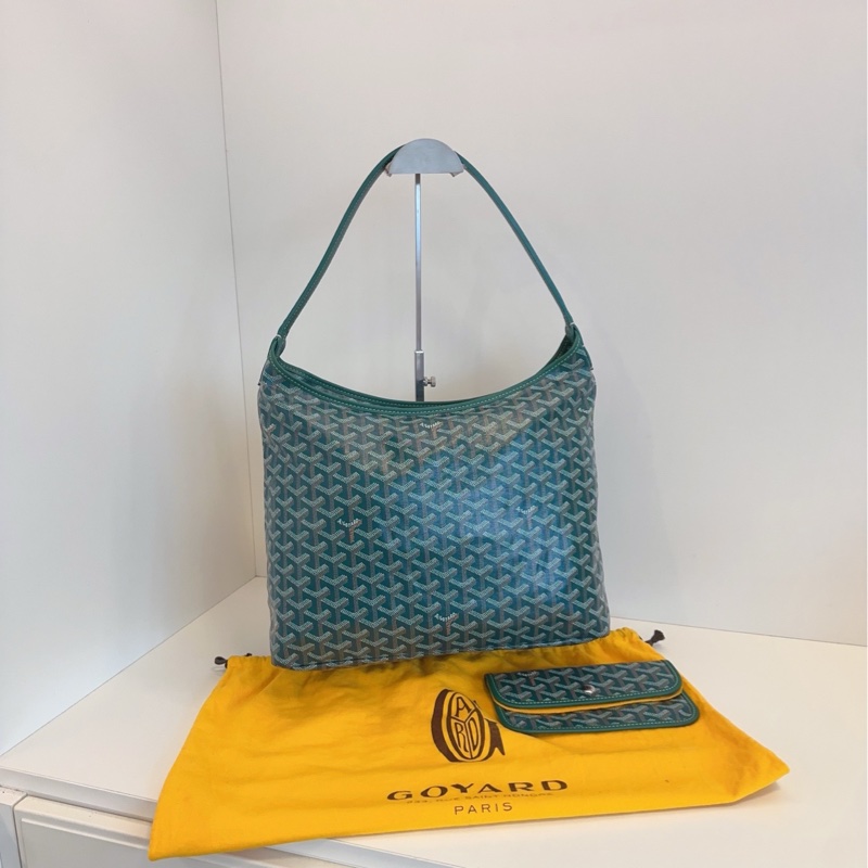 【閒置🆕】Goyard Boheme Hobo 綠色 子母腋下購物袋 單肩包-0