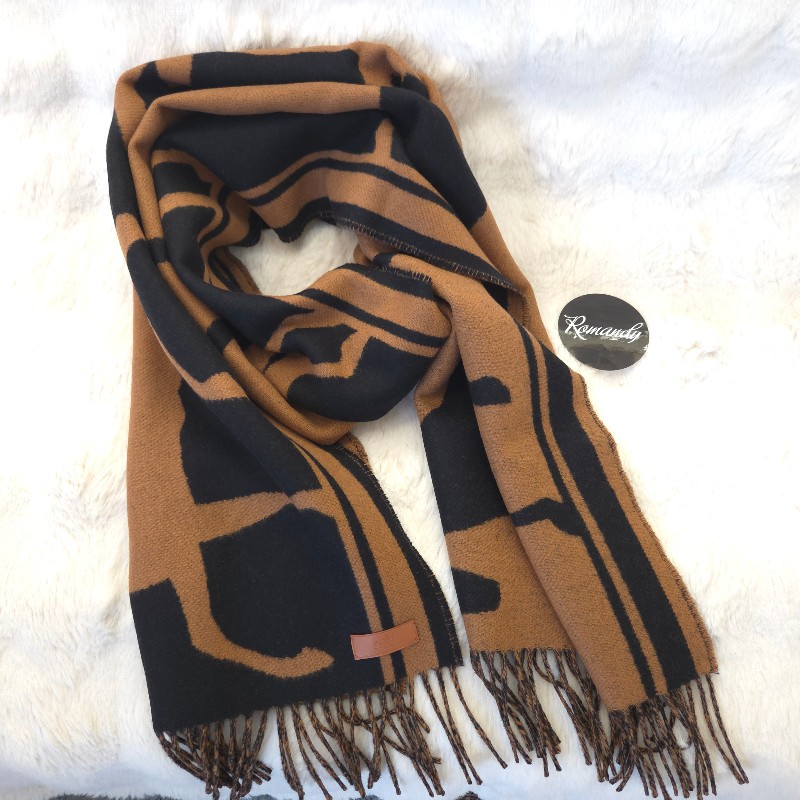 Hermès Echarpe 羊絨圍巾 190cm-0