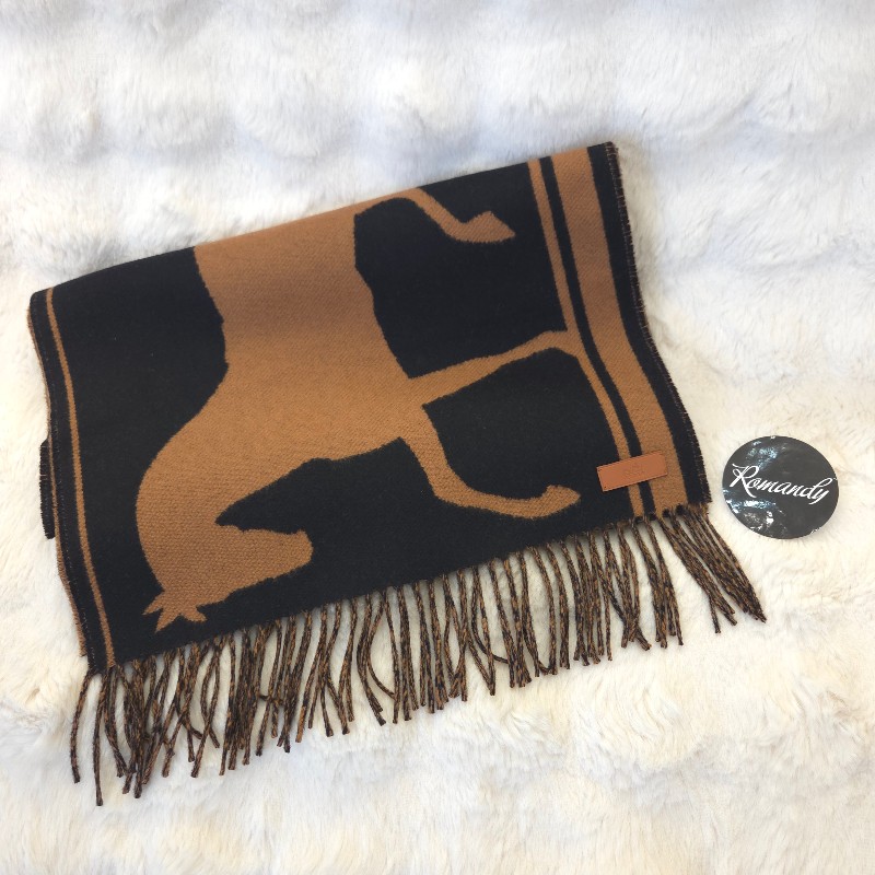 Hermès Echarpe 羊絨圍巾 190cm-2