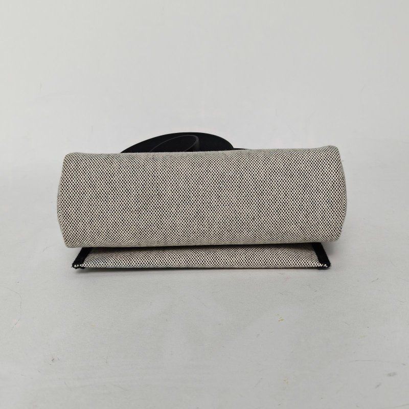 HERMES HerbagZip20帆布拼牛皮89黑色帆布/Hunter牛皮K2025銀扣肩背包-4