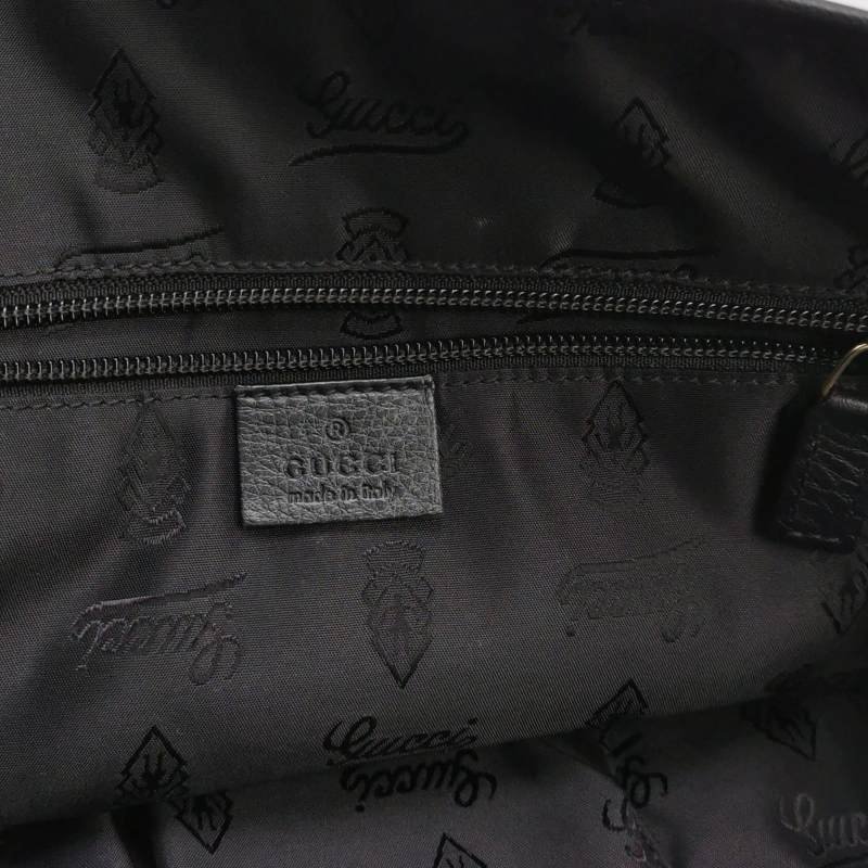 Gucci牛皮純色雙G老花壓紋斜挎包-7