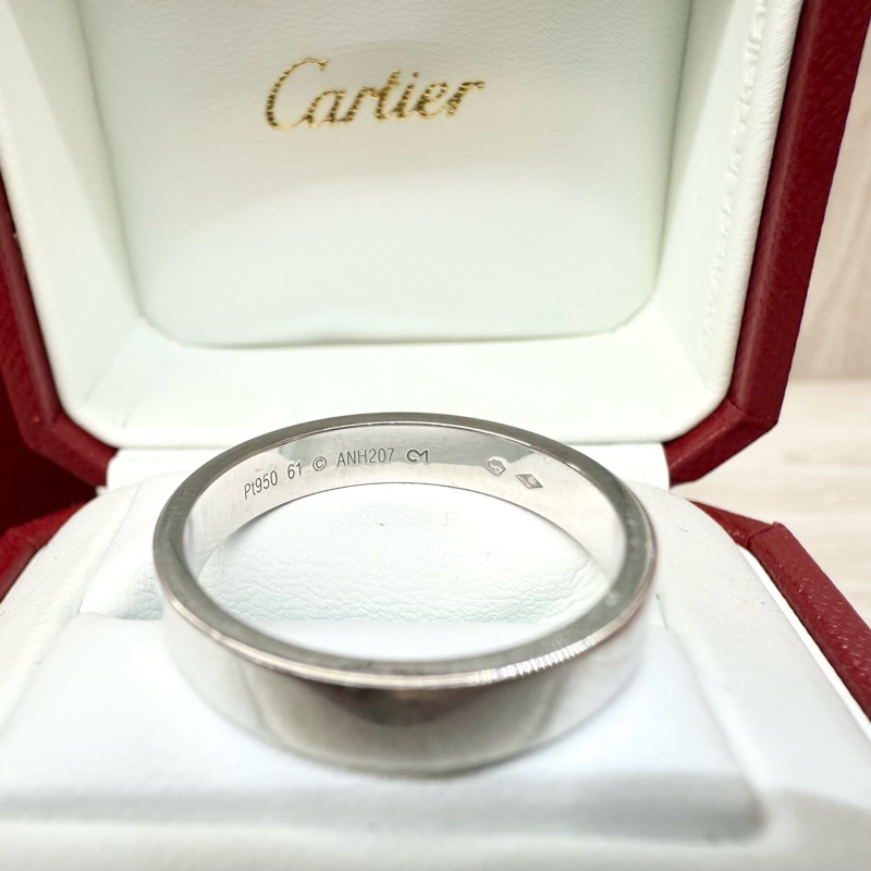 Cartier鉑金PT950 C de系列戒指CRB4098161-8