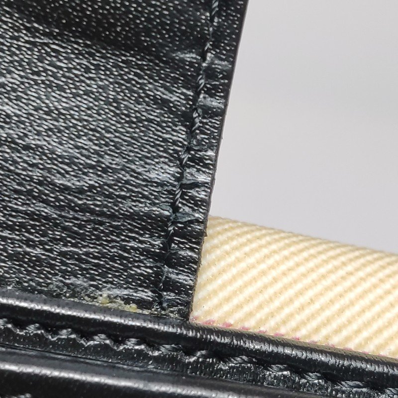 Burberry牛皮拼色格紋錢包-9