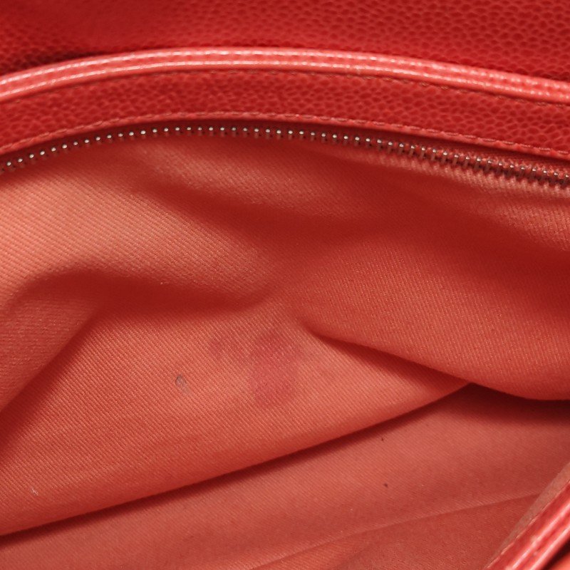 Chanel Mademoiselle 牛皮純色菱格絎縫曲線造型單肩包-8