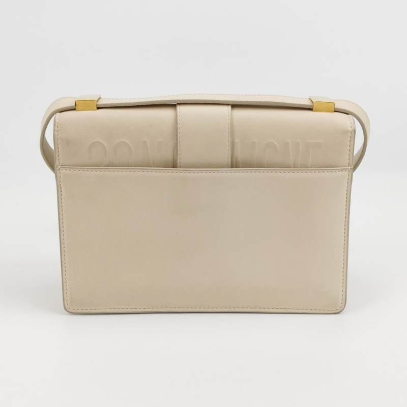 Dior 30 Montaigne 蒙田包小號牛皮純色CD標誌斜挎包-4