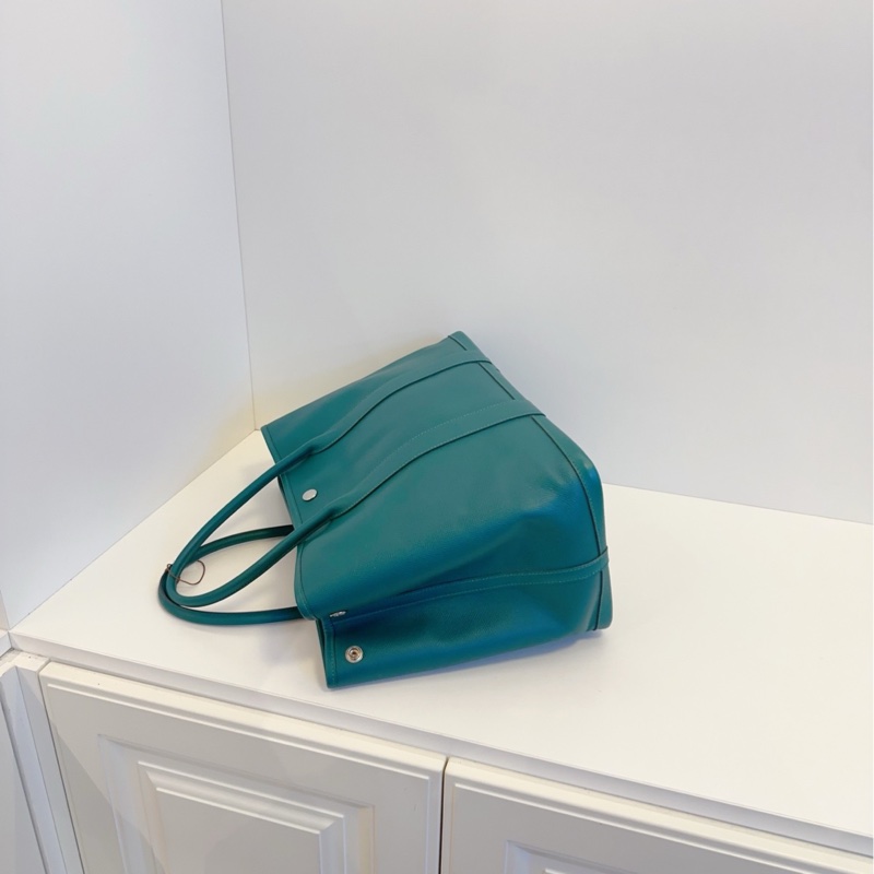 【98新🆕】Hermes garden party孔雀綠 GP36 花園包 A刻  E皮手提包-7