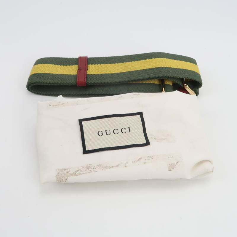 Gucci Blondie中號牛皮翻毛皮互扣式雙GLogo斜挎包單肩包-8