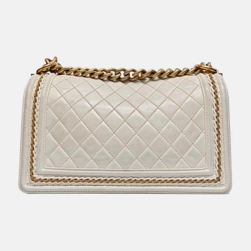 CHANEL leboy中號25cm白金宮廷款限定鏈條包-1