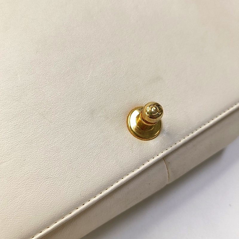 CHANEL leboy中號25cm白金宮廷款限定鏈條包-10