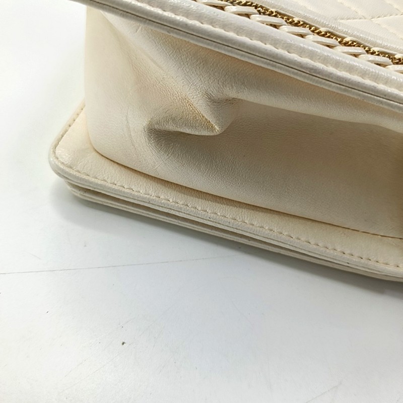 CHANEL leboy中號25cm白金宮廷款限定鏈條包-13