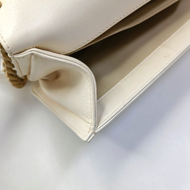 CHANEL leboy中號25cm白金宮廷款限定鏈條包-19