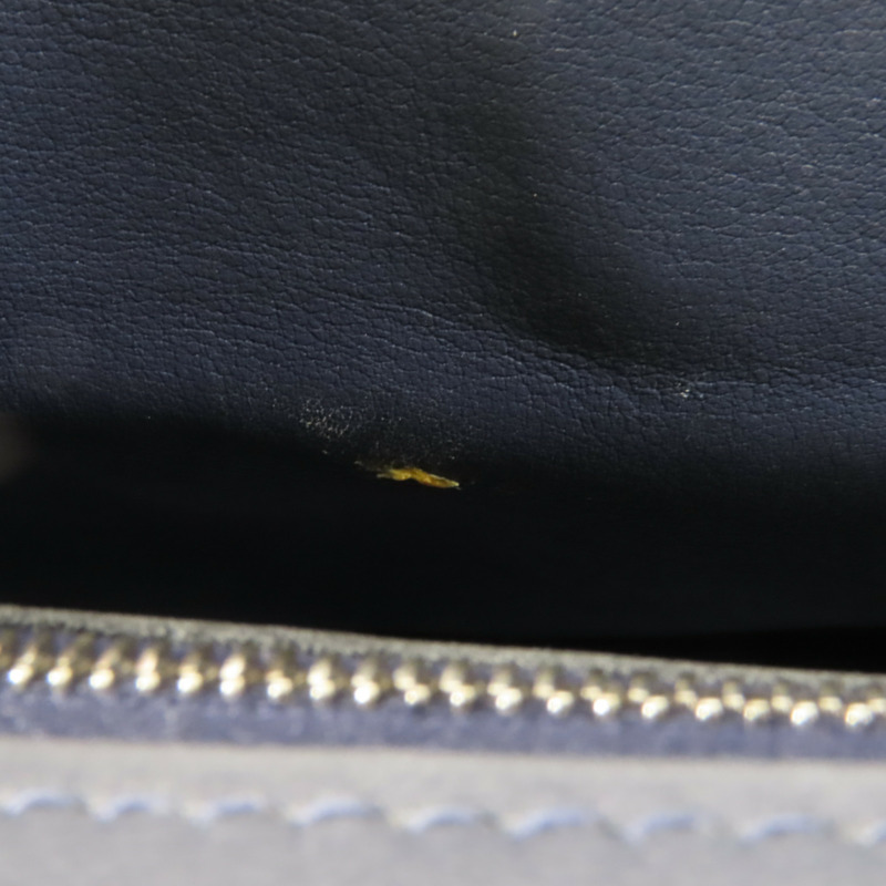 HERMES Clemence皮革24/24 Mini手挽肩背兩用袋Bleu Nuit-16