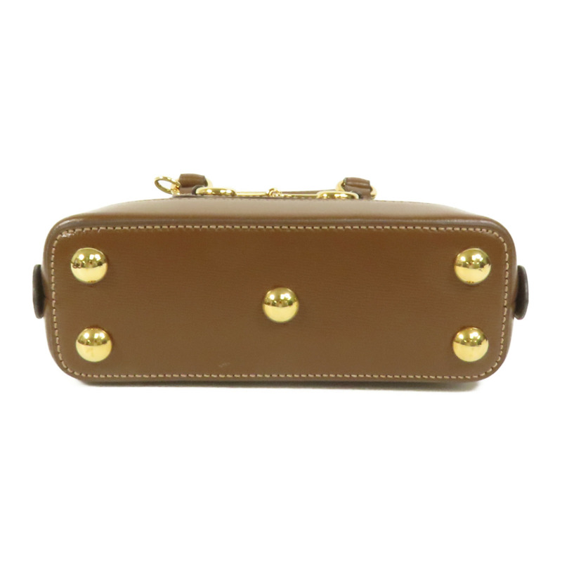 GUCCI 塗層帆布Horsebit 1955 Top Handle金扣手挽肩背兩用袋-3