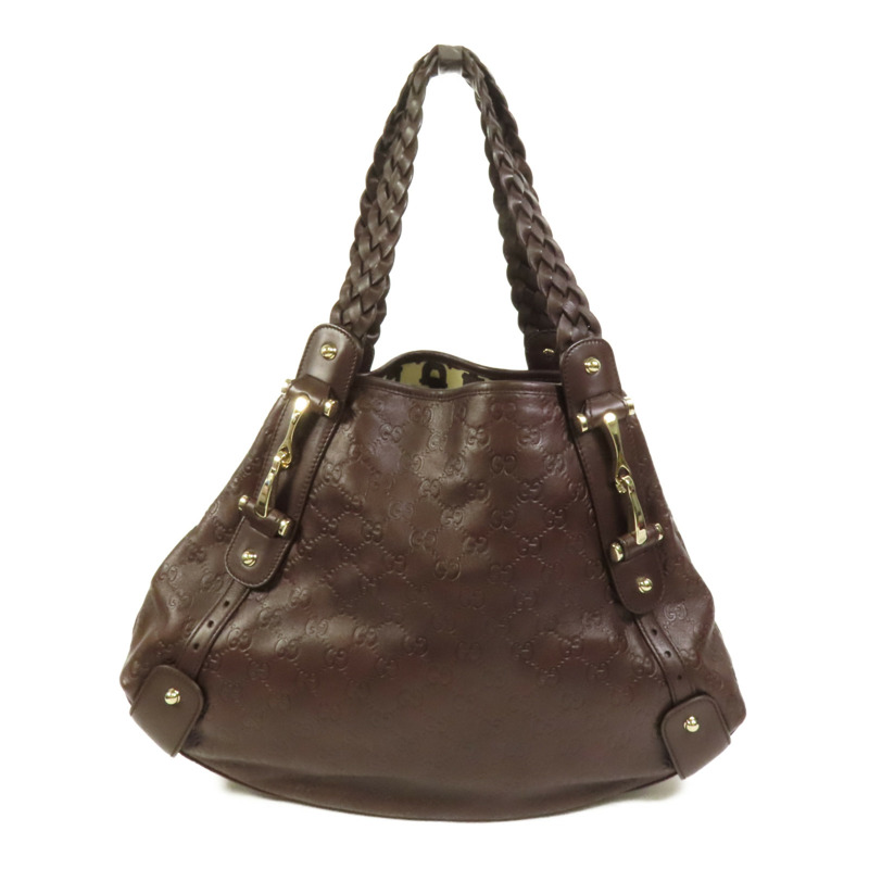 GUCCI 牛皮皮革Pelham金扣肩背袋-1