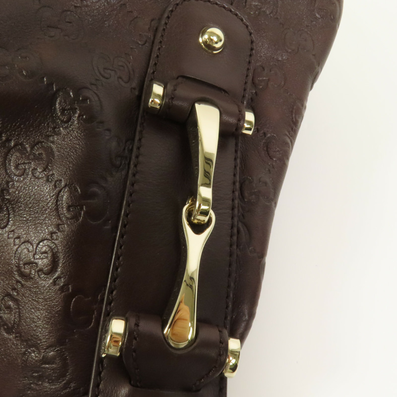 GUCCI 牛皮皮革Pelham金扣肩背袋-5