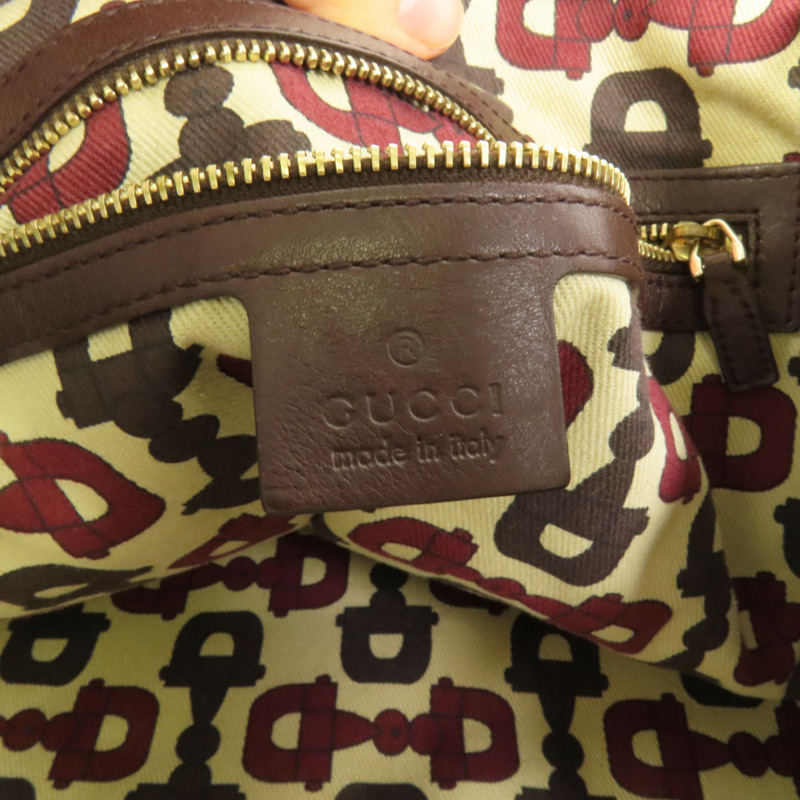 GUCCI 牛皮皮革Pelham金扣肩背袋-7