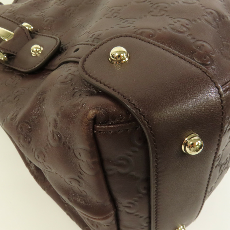 GUCCI 牛皮皮革Pelham金扣肩背袋-11