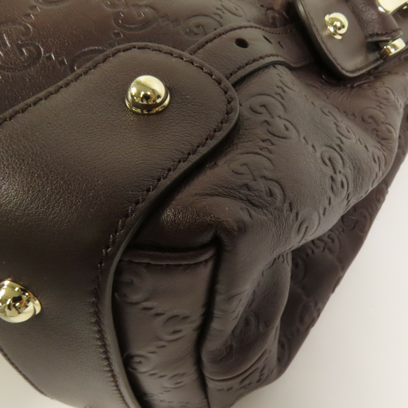 GUCCI 牛皮皮革Pelham金扣肩背袋-12