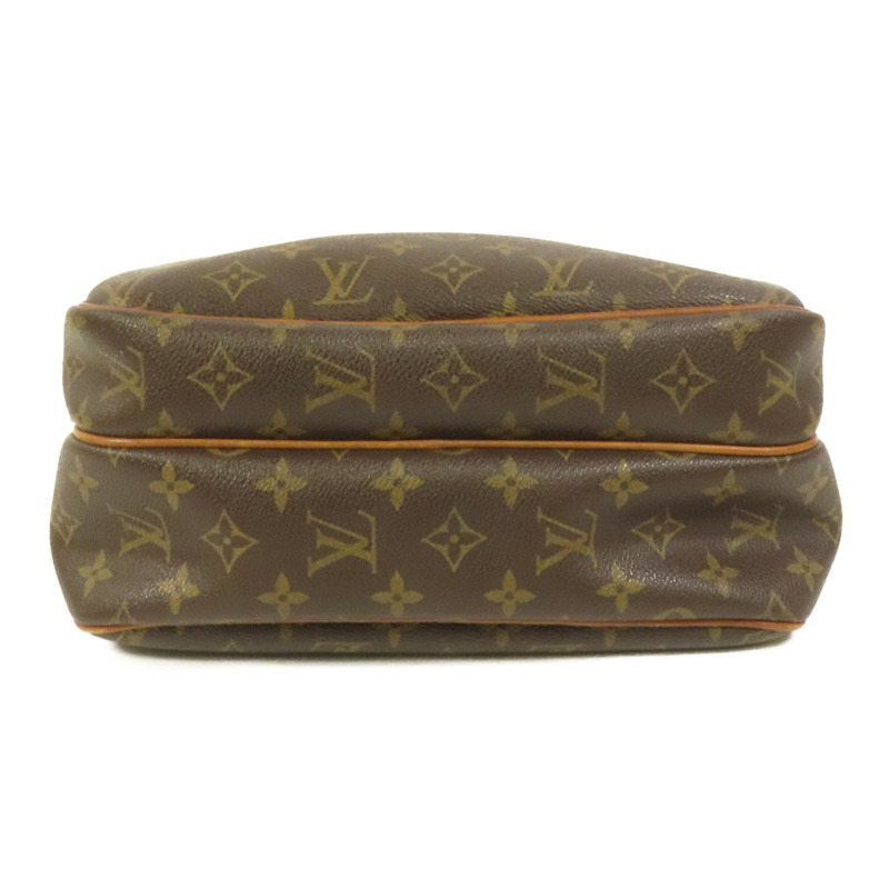 LOUIS VUITTON Monogram Reporter PM金扣肩背袋棕色-3