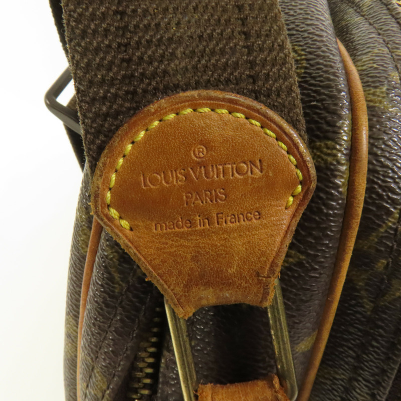 LOUIS VUITTON Monogram Reporter PM金扣肩背袋棕色-5