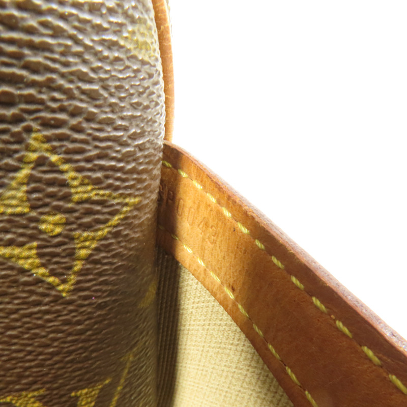 LOUIS VUITTON Monogram Reporter PM金扣肩背袋棕色-8