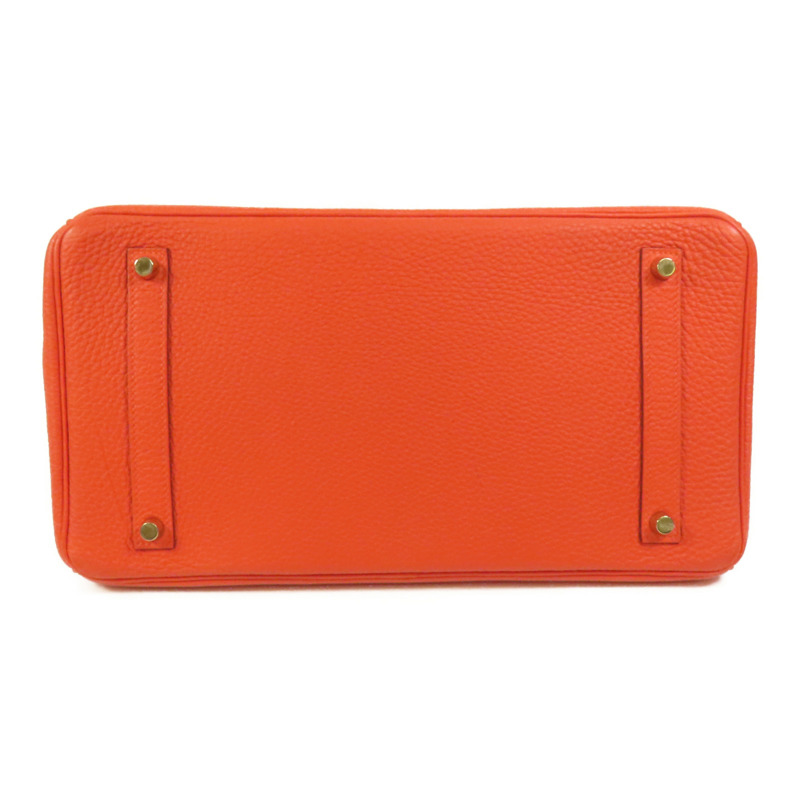 HERMES Togo皮革Birkin 35金扣手挽袋Capucine-3
