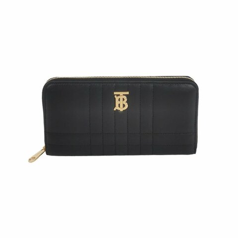 Burberry Lola蘿納包牛皮純色字母Logo絎縫錢包