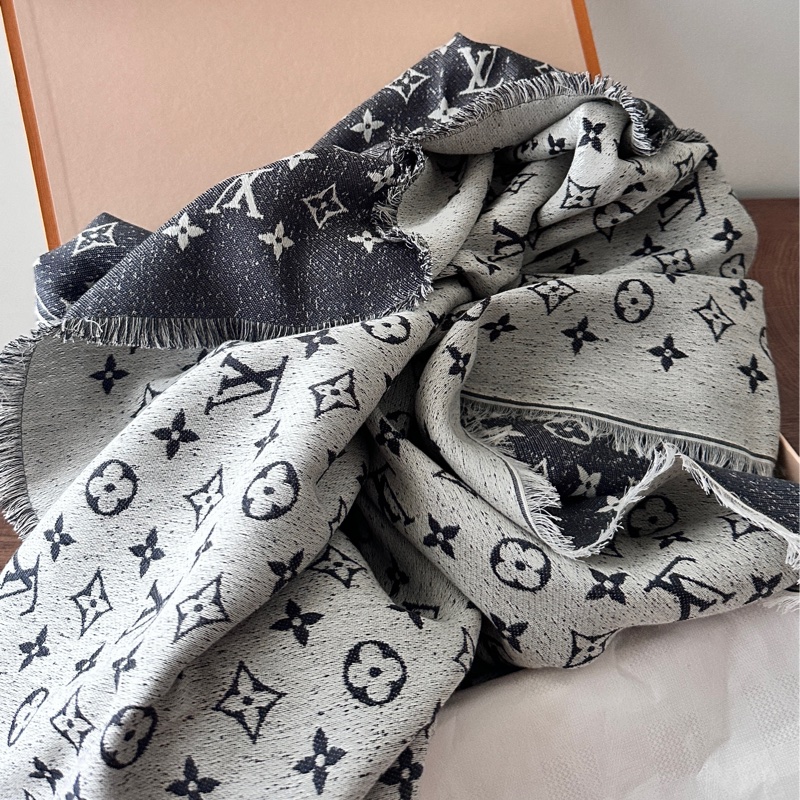LV Louis Vuitton M78228 Monogram Jacquard Denim 披肩-3
