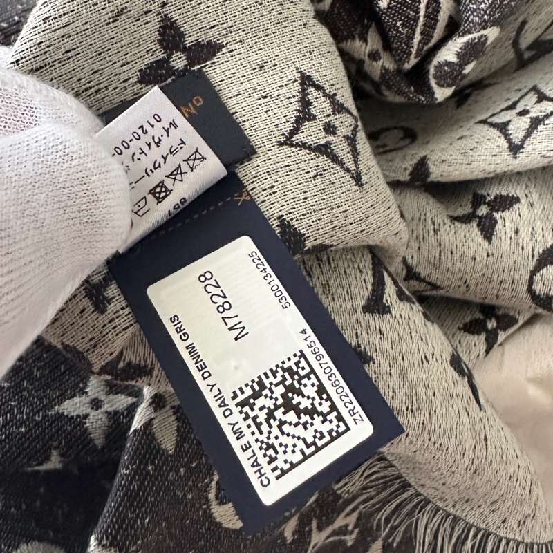LV Louis Vuitton M78228 Monogram Jacquard Denim 披肩-6