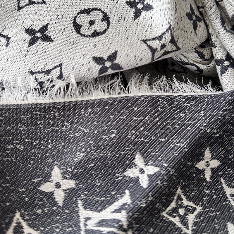 LV Louis Vuitton M78228 Monogram Jacquard Denim 披肩-8