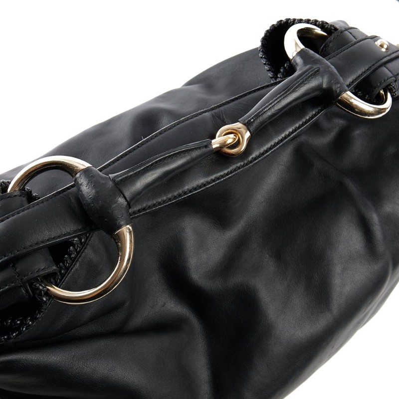 GUCCI VINTAGE 馬銜環手提包-4