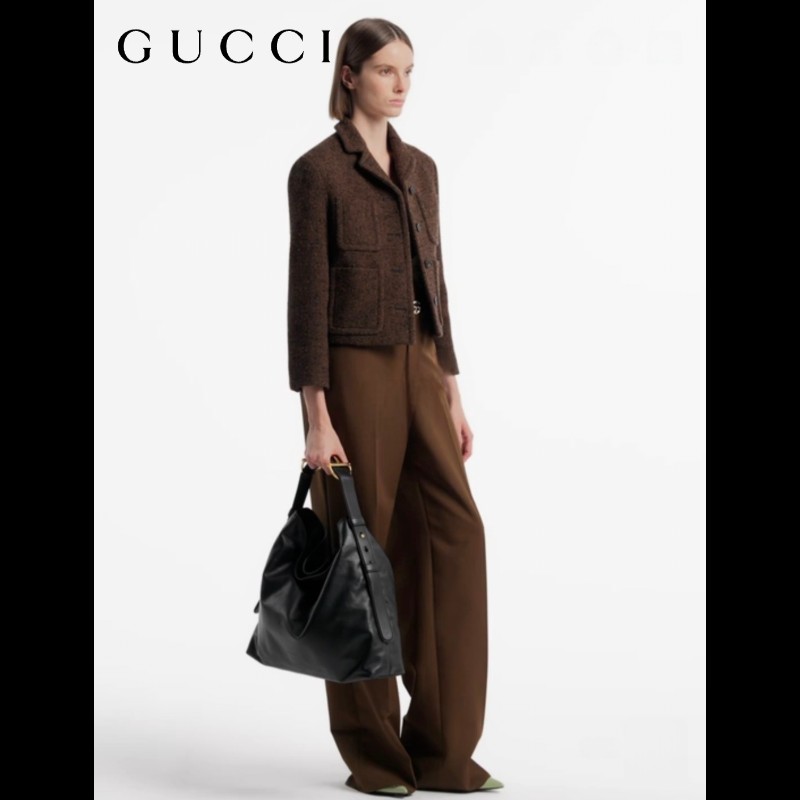 GUCCI VINTAGE 馬銜環手提包-13