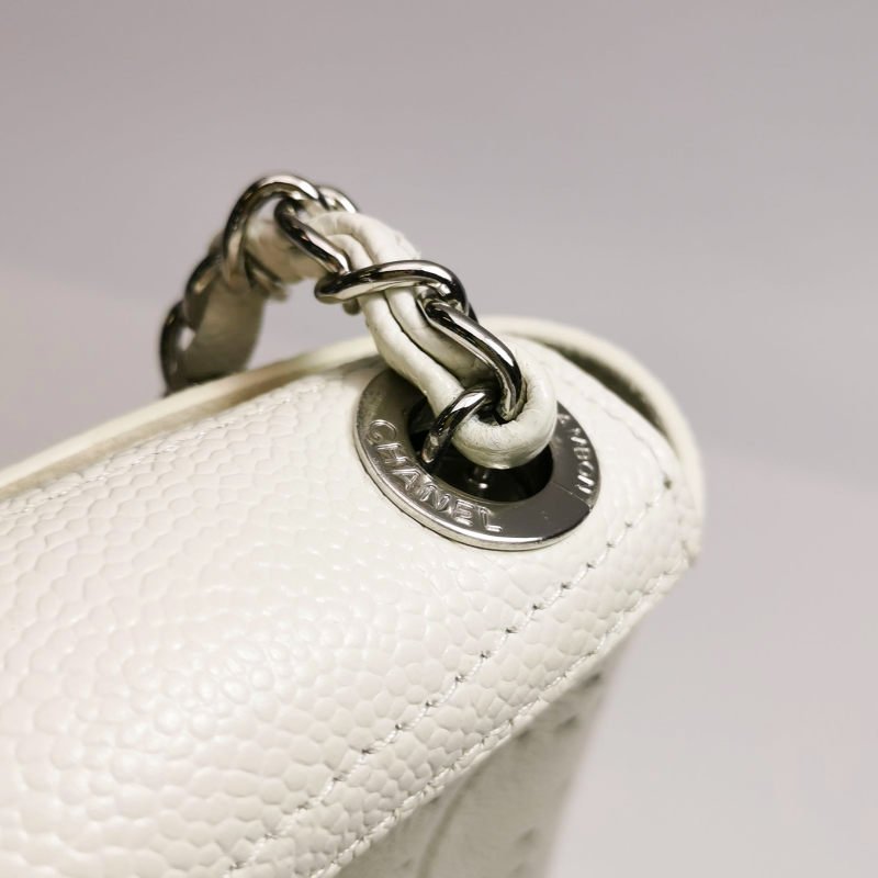 Chanel Flap Bag牛皮字母雙C斜挎單肩包-14