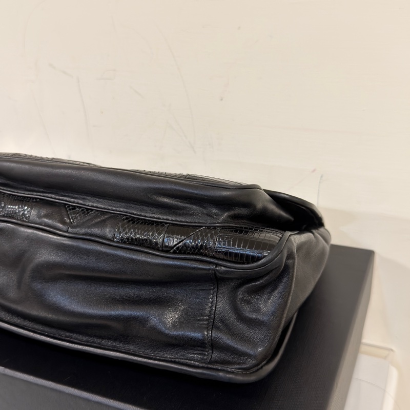 #全台唯一蛇皮拼牛皮 #櫃上15萬 Ysl黑銀Niki 中號 #賠💰割愛-6