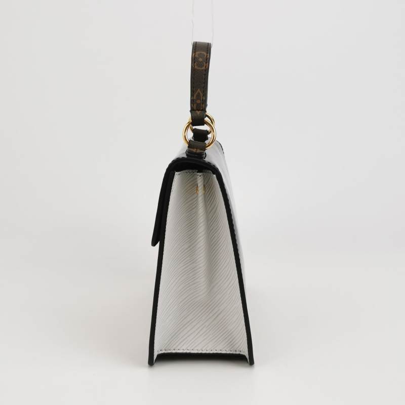 Louis Vuitton(LV)Spring Street牛皮漆皮老花壓紋S-lock鎖扣斜挎包單肩包-2