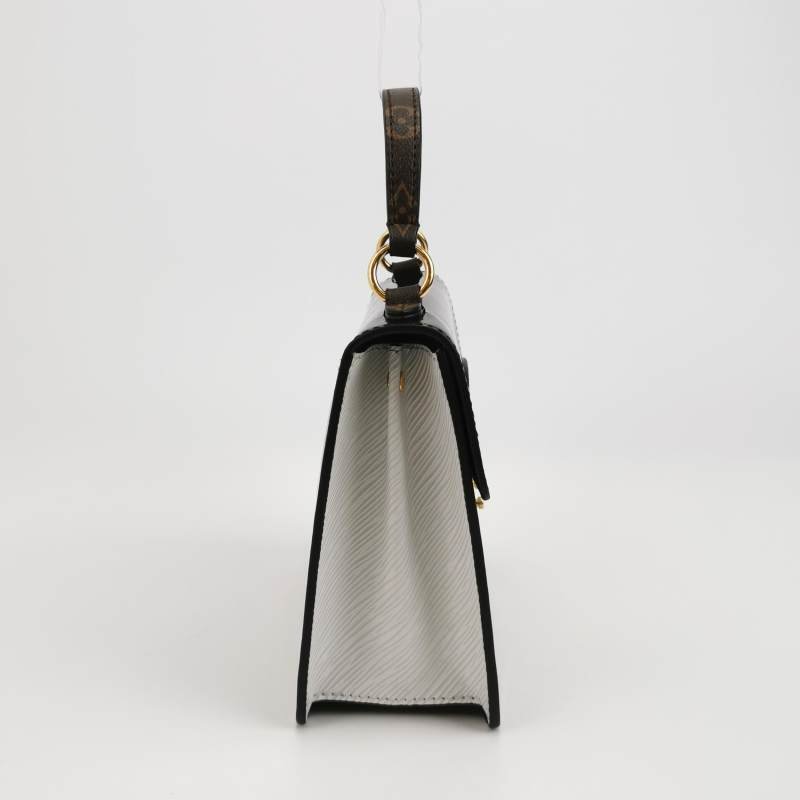 Louis Vuitton(LV)Spring Street牛皮漆皮老花壓紋S-lock鎖扣斜挎包單肩包-3