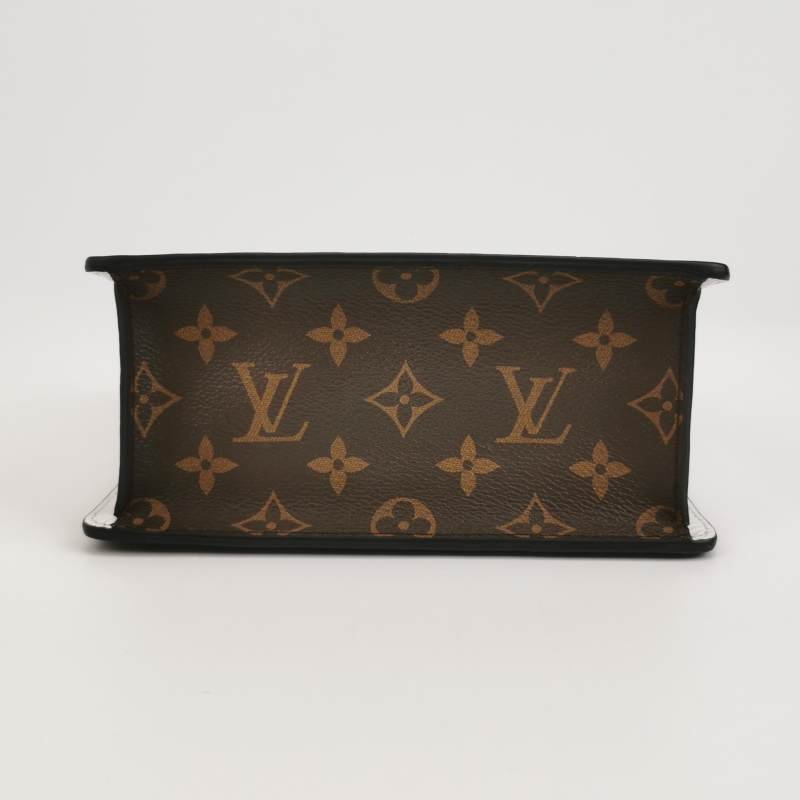 Louis Vuitton(LV)Spring Street牛皮漆皮老花壓紋S-lock鎖扣斜挎包單肩包-5