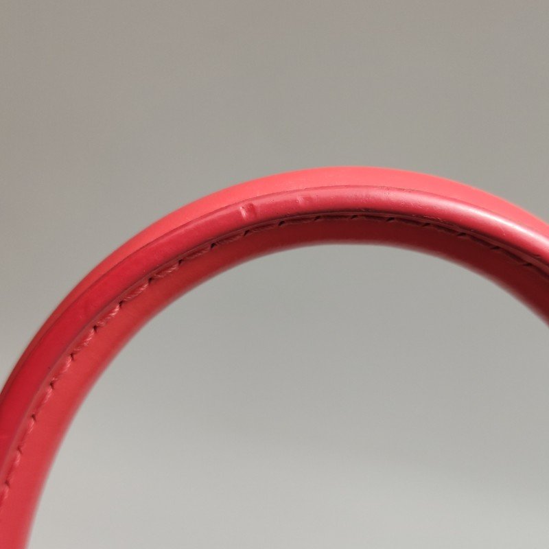 Louis Vuitton(LV)Alma小號牛皮拼色Monogram印花拉鏈手提包-21