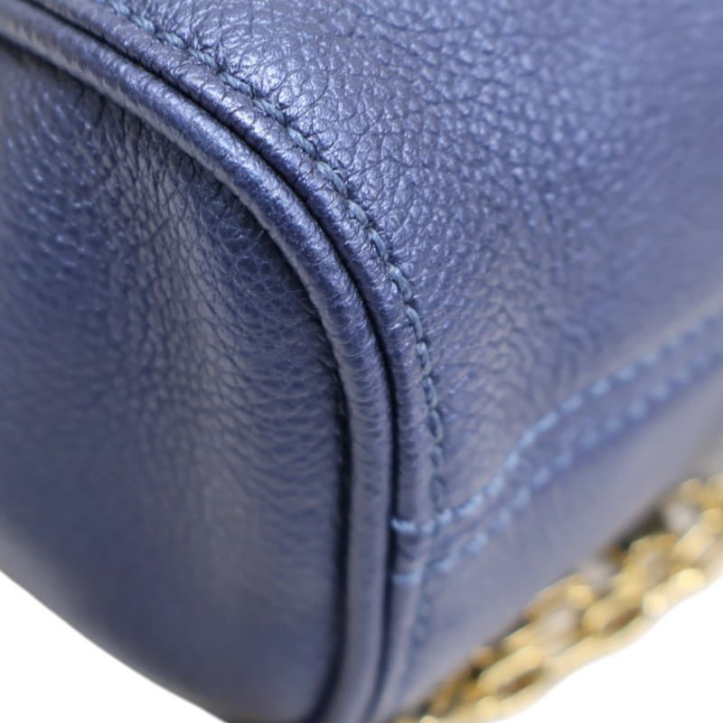 藍色 原花壓紋 牛皮 Saint Germain PM 肩背包 M48948【LOUIS VUITTON LV 路易威登】 M48948-18