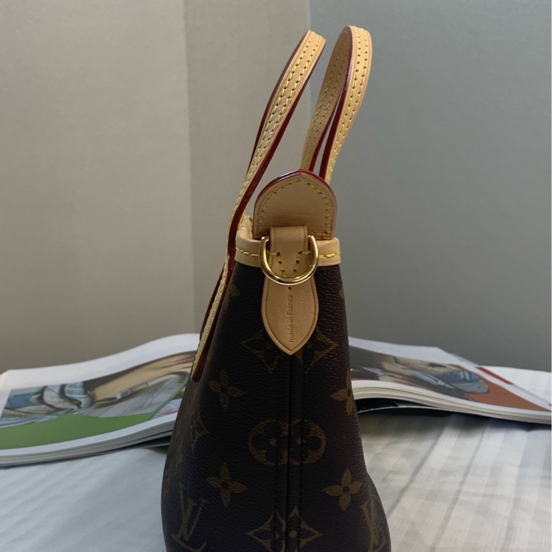 路易威登/Louis Vuitton Neverfull BB系列經典Monogram老花棕色小型手袋24x14x9cm-3