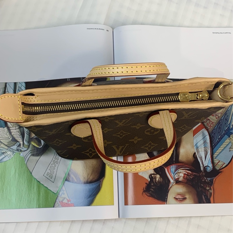 路易威登/Louis Vuitton Neverfull BB系列經典Monogram老花棕色小型手袋24x14x9cm-5