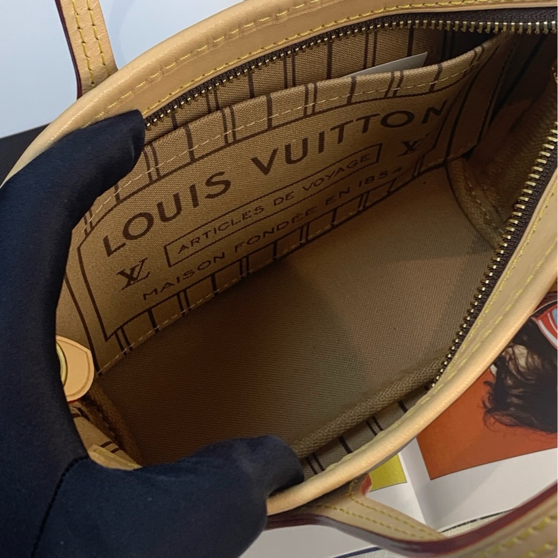 路易威登/Louis Vuitton Neverfull BB系列經典Monogram老花棕色小型手袋24x14x9cm-7