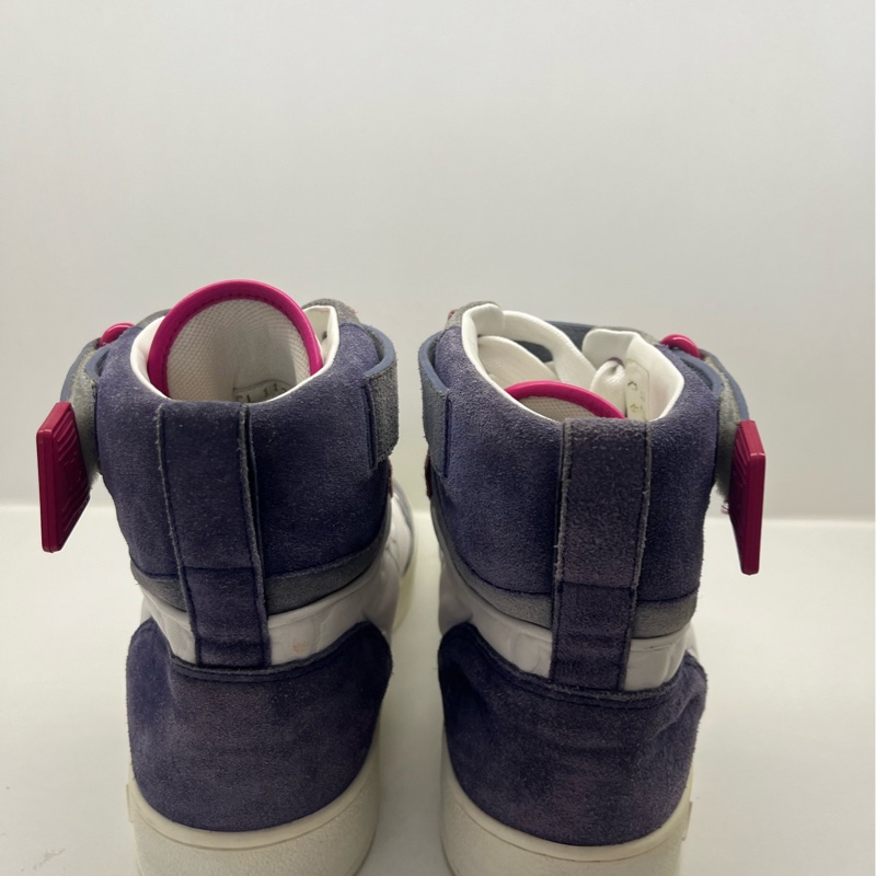 Louis vuitton/路易威登 lv馬卡龍粉白色 女高幫鞋 boombox 38.5碼 型號1A7RND  97新-3