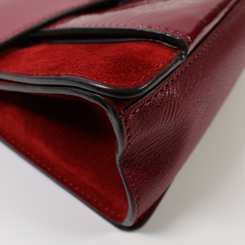 GIVENCHY 牛皮皮革Chain Shoulder銀扣鏈帶肩背袋-5