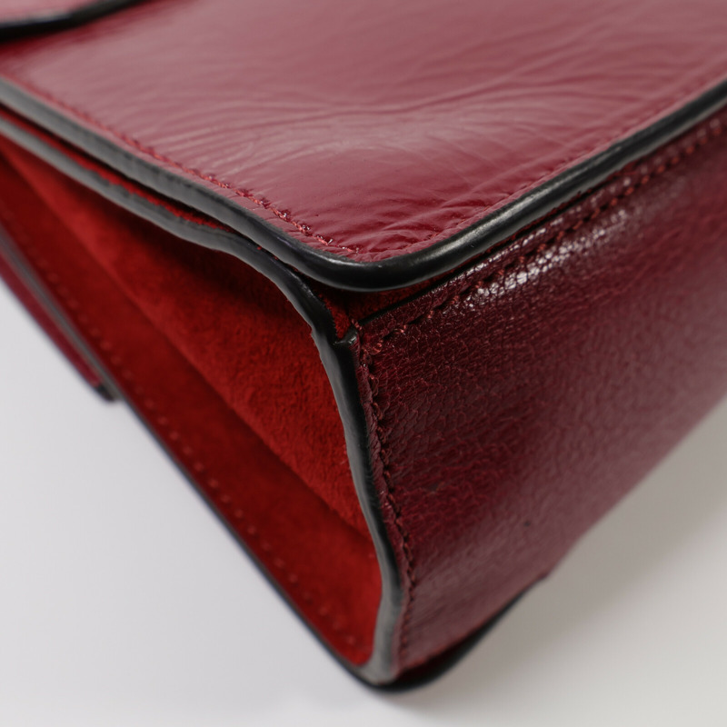 GIVENCHY 牛皮皮革Chain Shoulder銀扣鏈帶肩背袋-7