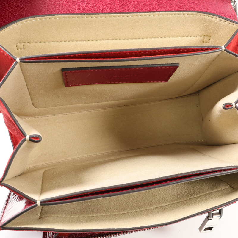 GIVENCHY 牛皮皮革Chain Shoulder銀扣鏈帶肩背袋-9