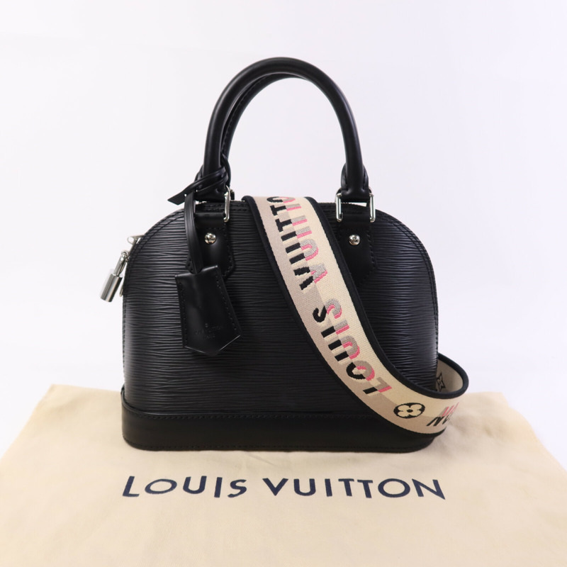LOUIS VUITTON Epi Alma BB銀扣手挽肩背兩用袋-8