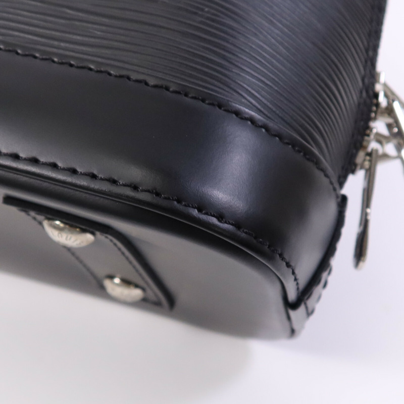 LOUIS VUITTON Epi Alma BB銀扣手挽肩背兩用袋-10