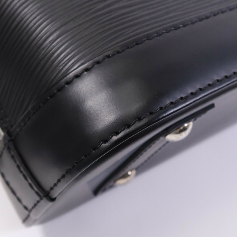 LOUIS VUITTON Epi Alma BB銀扣手挽肩背兩用袋-11