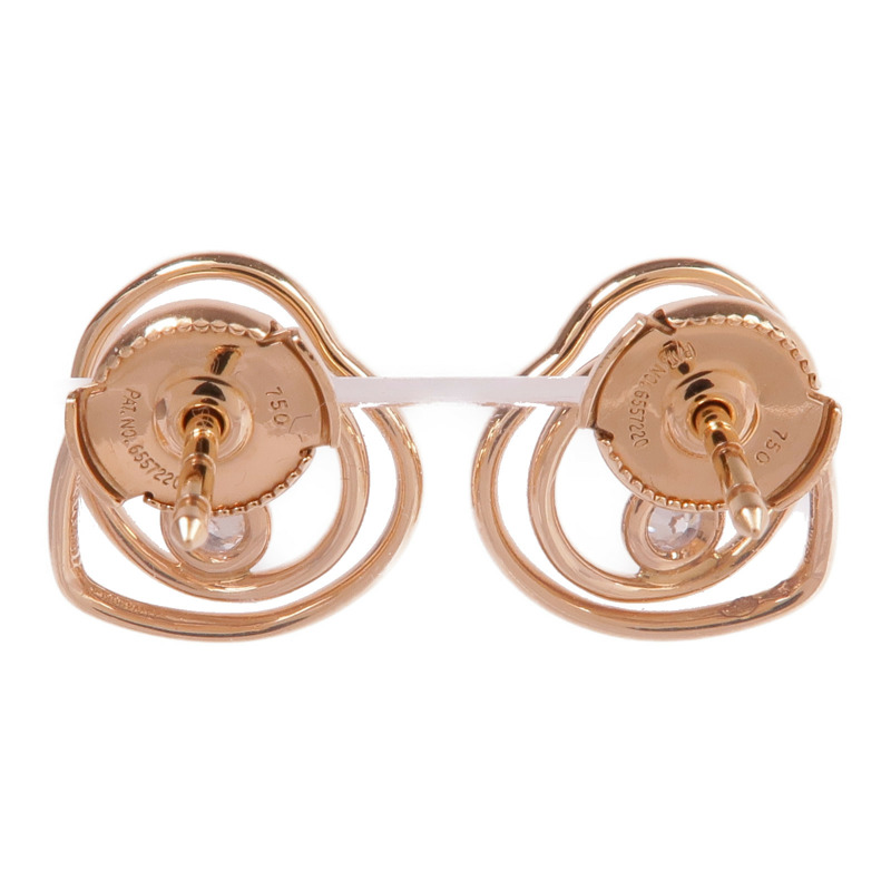 HERMES 18K玫瑰金Vertige Coeur Earrings鑽石耳環-2